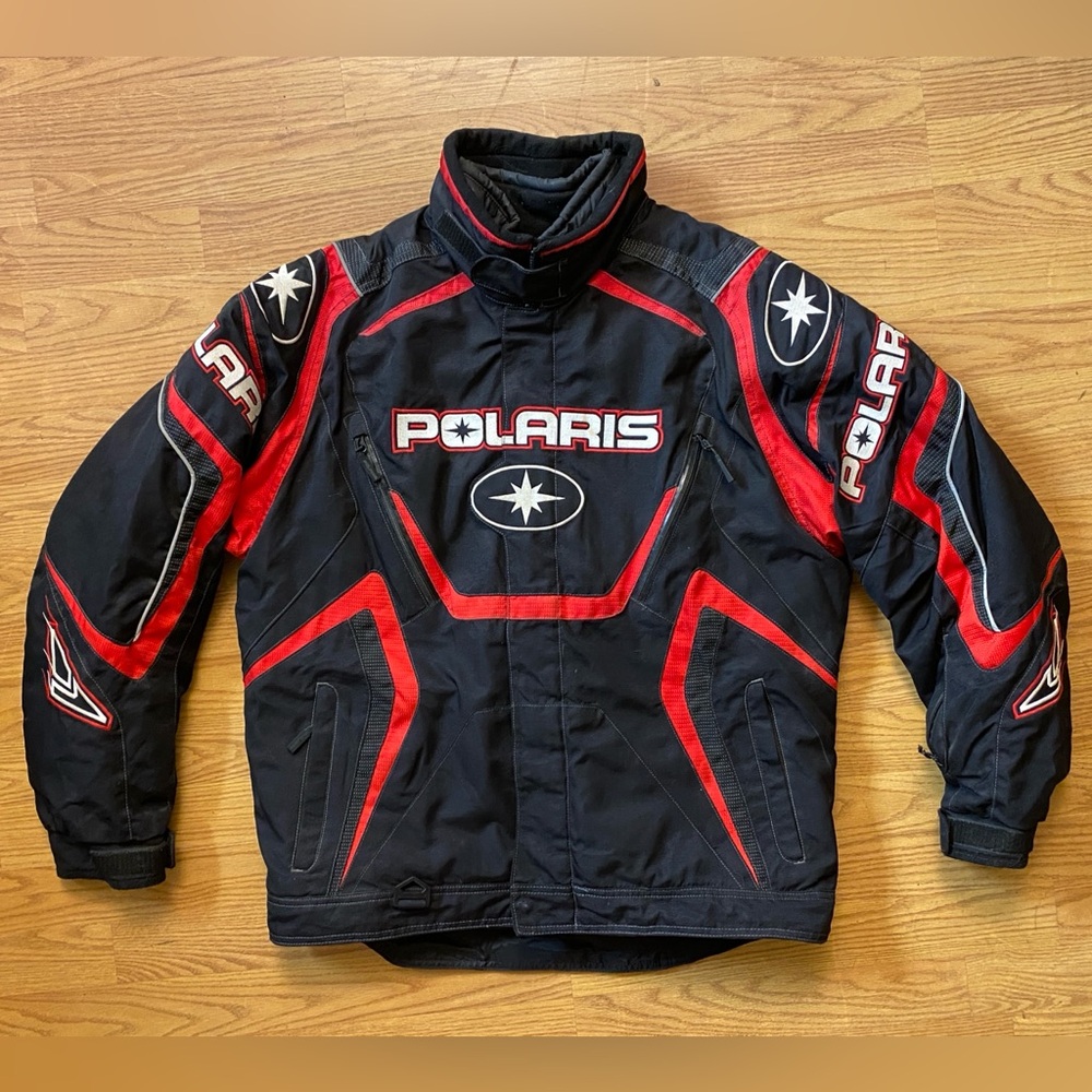 Men's Black and Red Jacket